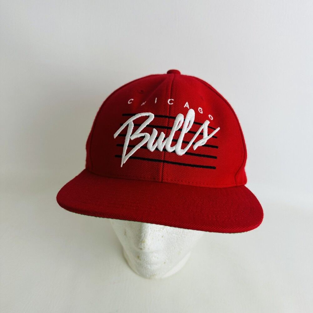 Chicago Bulls Mitchell & Ness Hardwood Classics Ball Snapback Cap Hat Red